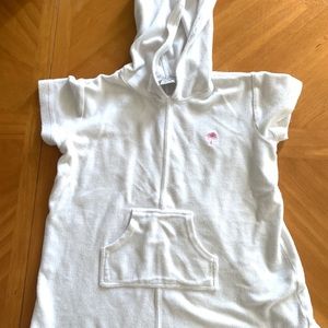 Lilly Pulitzer White Hooded Terry Cloth Coverup